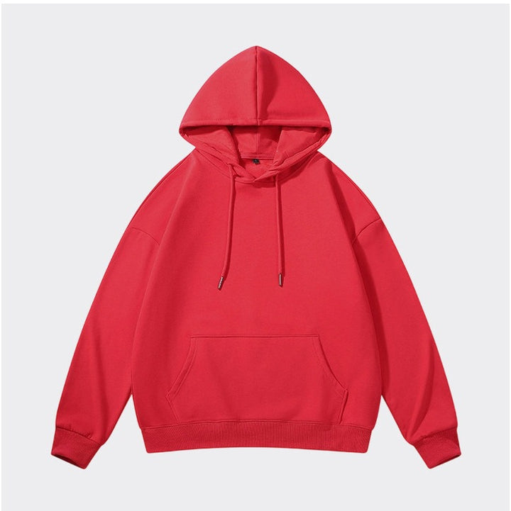Unisex Oversize-Kapuzenpullover mit schwerem French-Terry, geripptem Saum & Kängurutasche Drune
