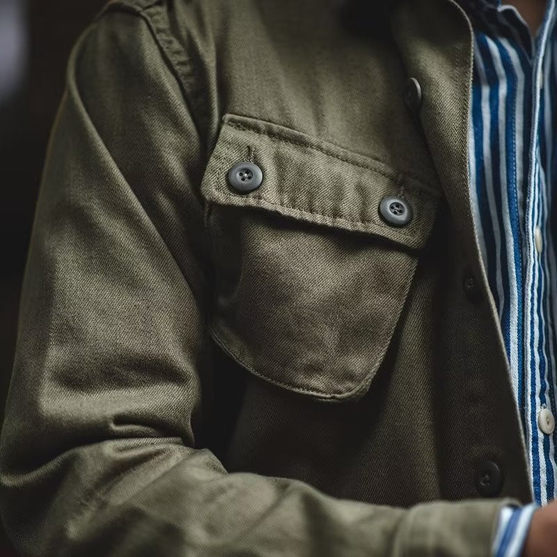 Herren Lässige Utility-Jacke mit praktischen Taschen Drune
