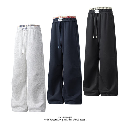 Herren weite Freizeithose aus atmungsaktivem Baumwollmix mit elastischem Bund und seitlichen Taschen Drune