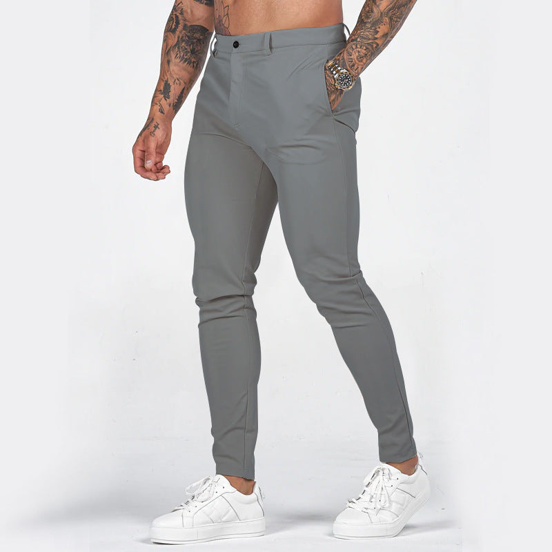 Herren Slim-Fit Chinohose mit modernem Design und elastischem Bund Drune