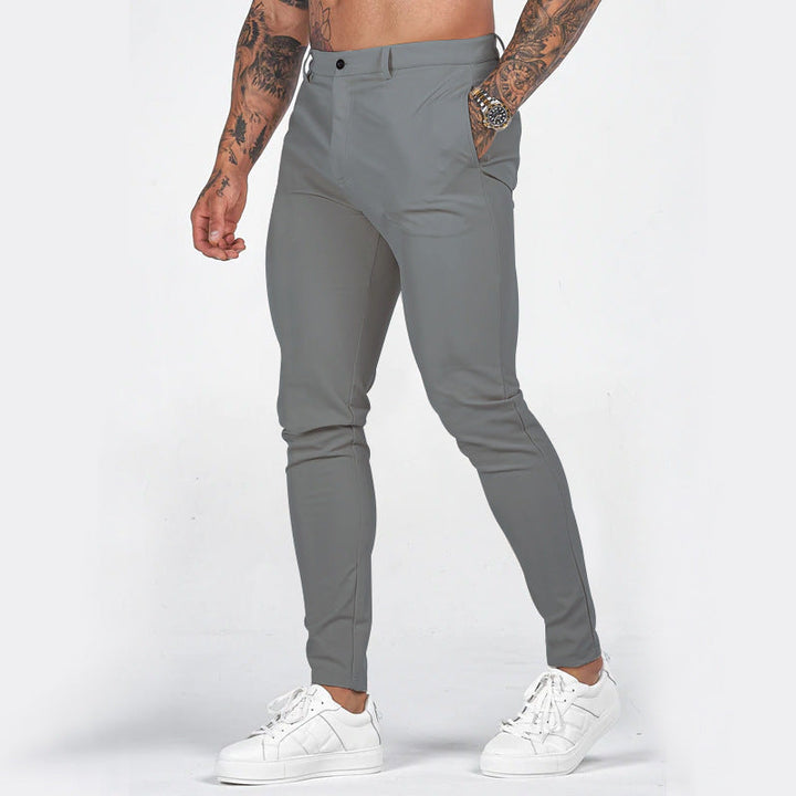Herren Slim-Fit Chinohose mit modernem Design und elastischem Bund Drune