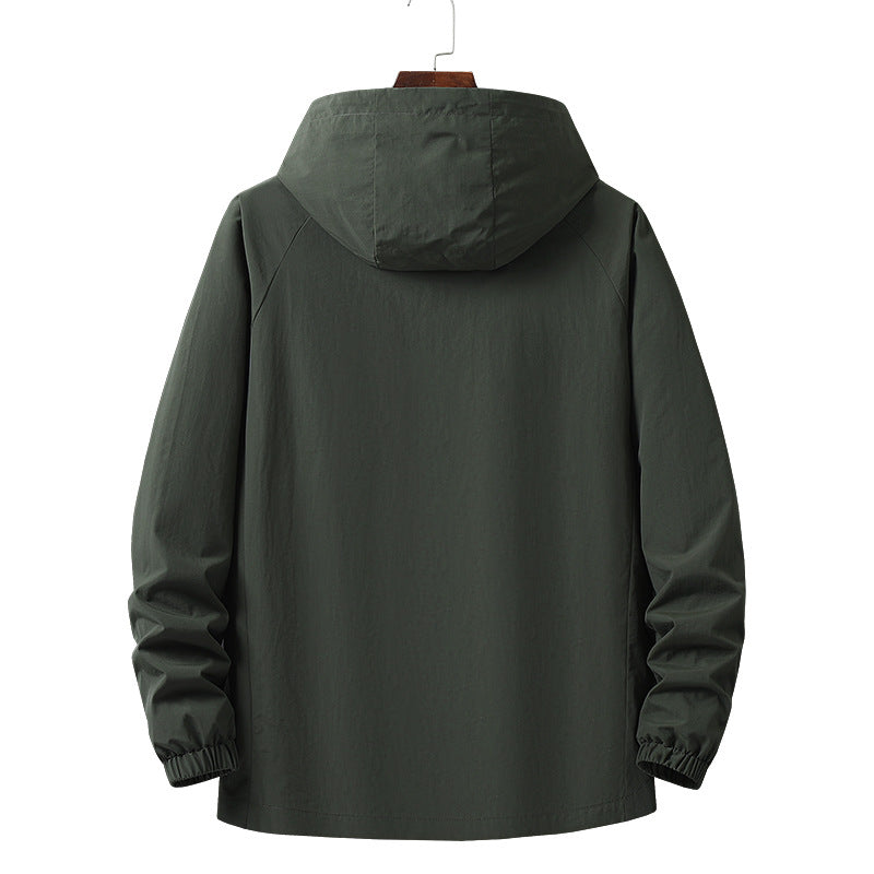 Herren Leichte Outdoorjacke mit Kapuze Drune