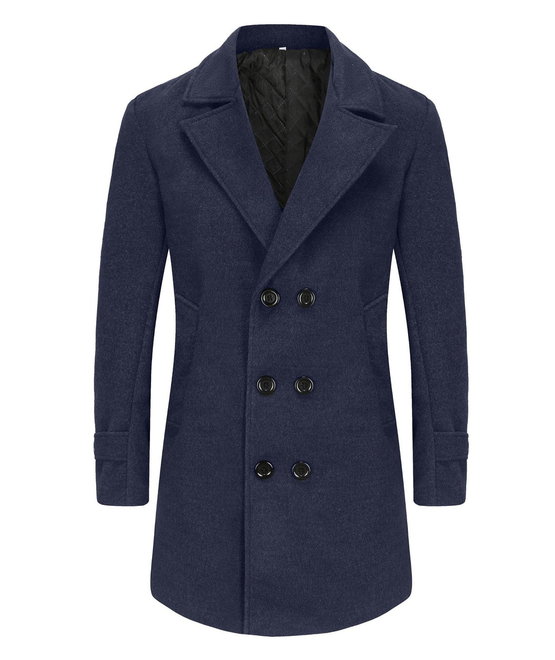 Herren stilvoller und eleganter Übercoat mit doppelter Knopfreihe Drune