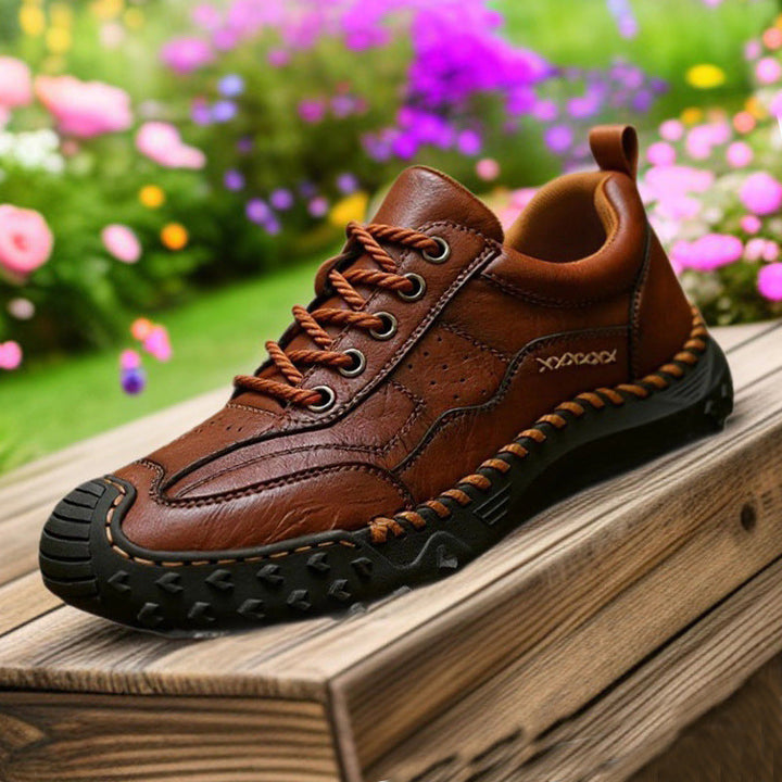 Herren robuste und vielseitige Freizeitschuhe mit griffiger Profilsohle Drune