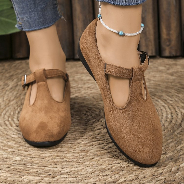 Damen modische und komfortable Ballerinas mit Glitzerelementen Drune