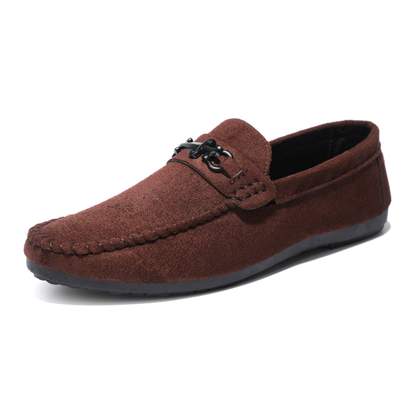 Herren Mokassins mit eleganter Schnallenapplikation und hochwertigem Wildleder Drune