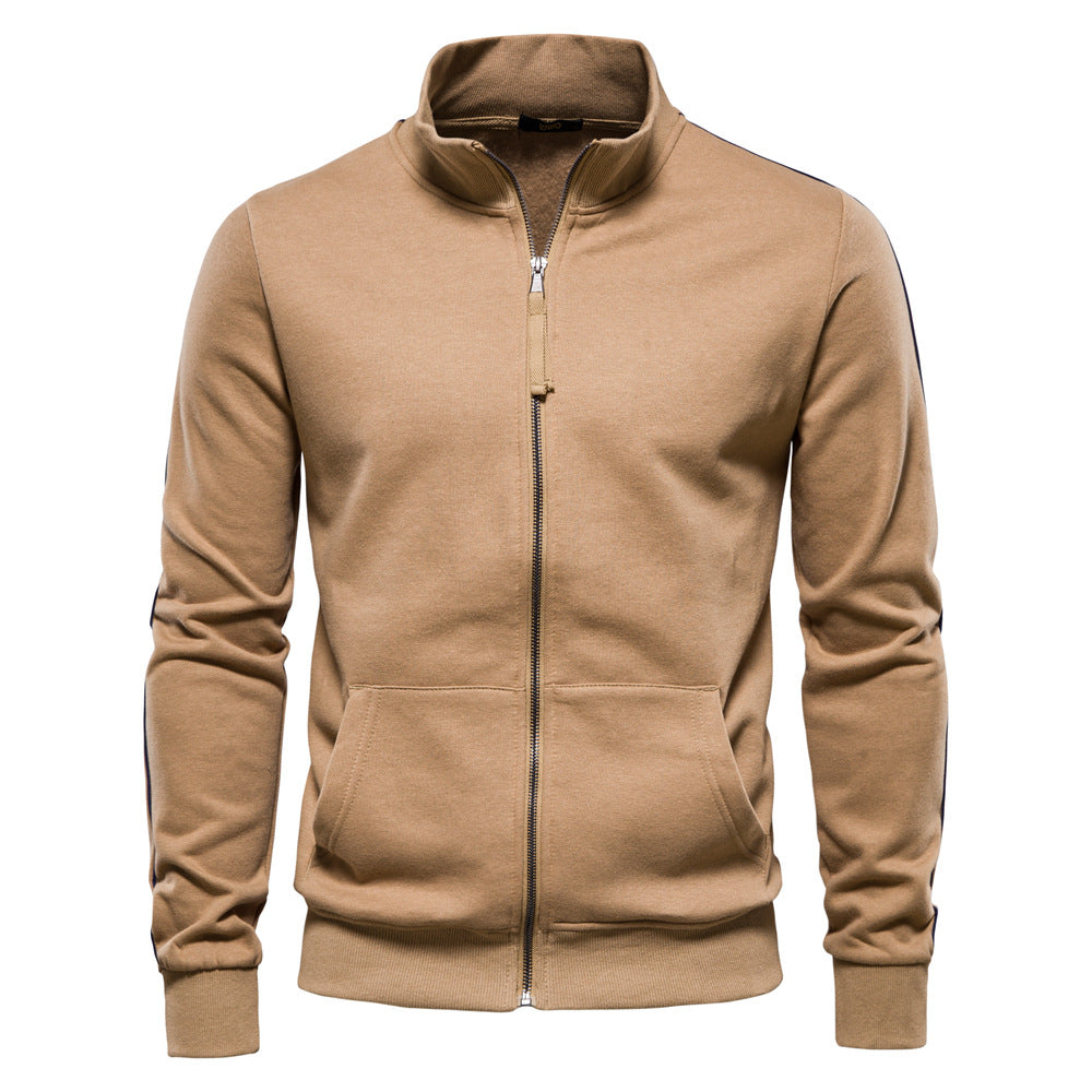 Herren Sportjacke mit hohem Kragen Drune