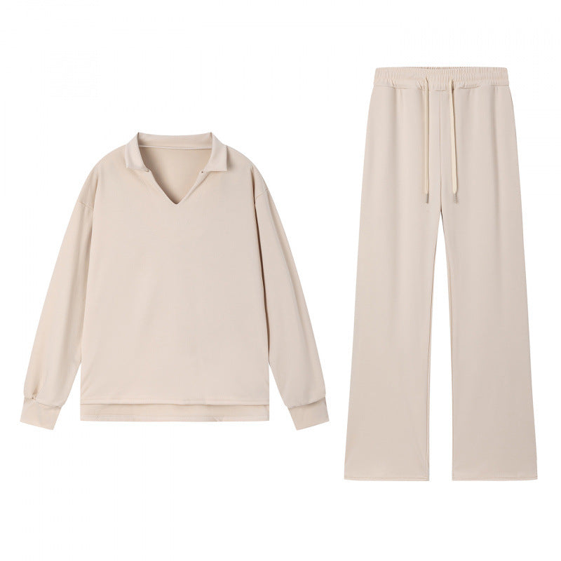 Damen lässiges Sweatshirt und Hose Set Drune