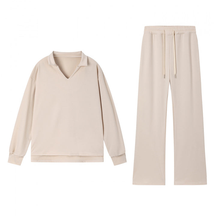 Damen lässiges Sweatshirt und Hose Set Drune