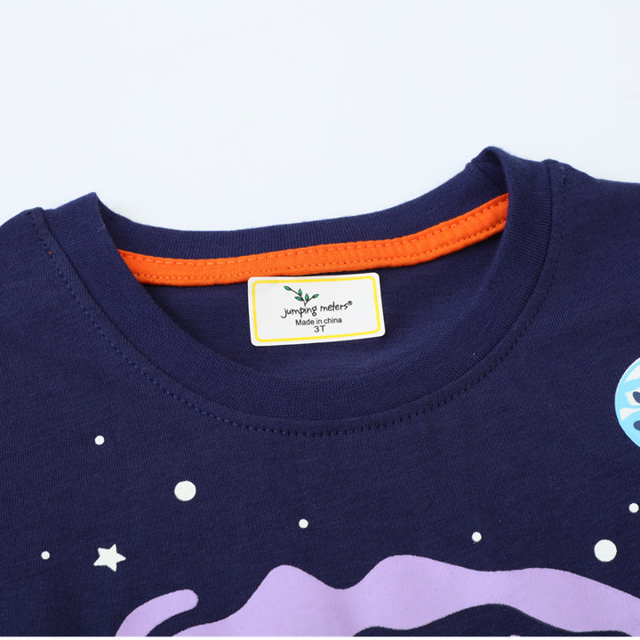 Jungen T-Shirt mit leuchtendem Weltraumdesign Drune