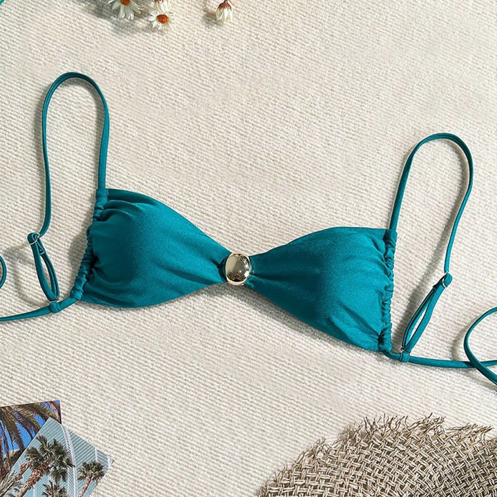 Damen Triangel-Bikini mit elegantem Schmuckdetail Drune