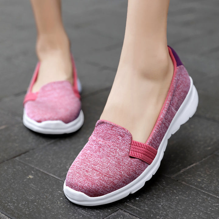 Damen Leichter Strick-Slipper mit elastischem Einstieg und gedämpfter Komfortsohle Drune