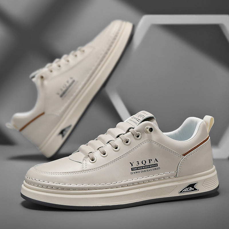 Herren Low-Top City-Sneaker aus Kunstleder mit dicker Komfortsohle und dezenter Logoprägung Drune