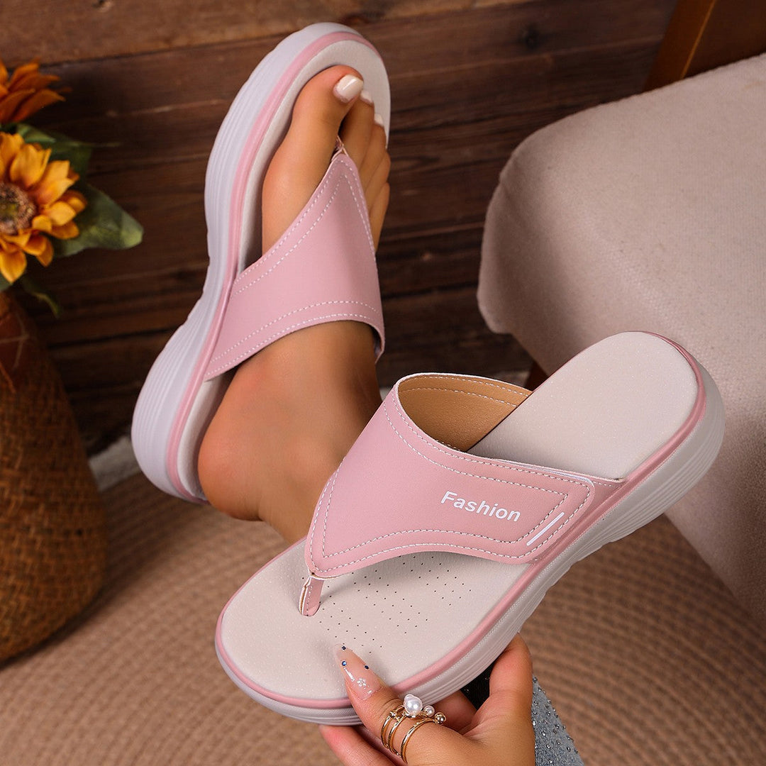 Damen Zehentrenner-Schuhe mit rutschfester Sohle und anatomischer Fußbettung Drune