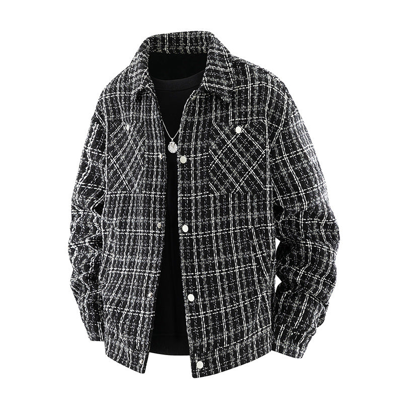 Herren Modische Karierte Jacke