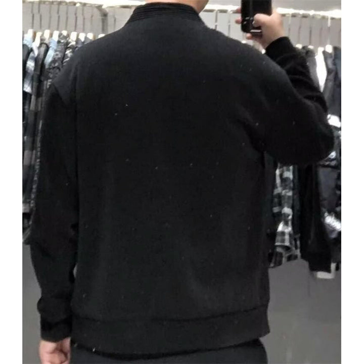 Herren Gerippte Zip-Strickjacke mit Stehblende und aufgesetzten Taschen Drune