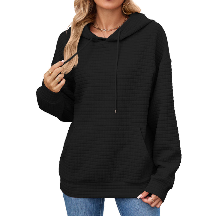 Damen Hoodie mit besonderen Strukturdetails Drune