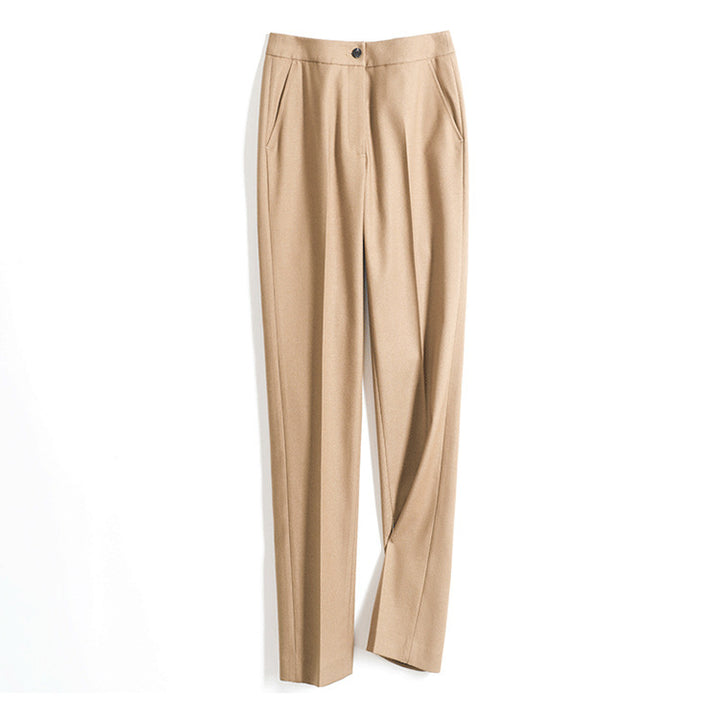 Damen Taillierter Einreihiger Blazer mit Ein-Knopf-Verschluss und Pattentaschen Drune