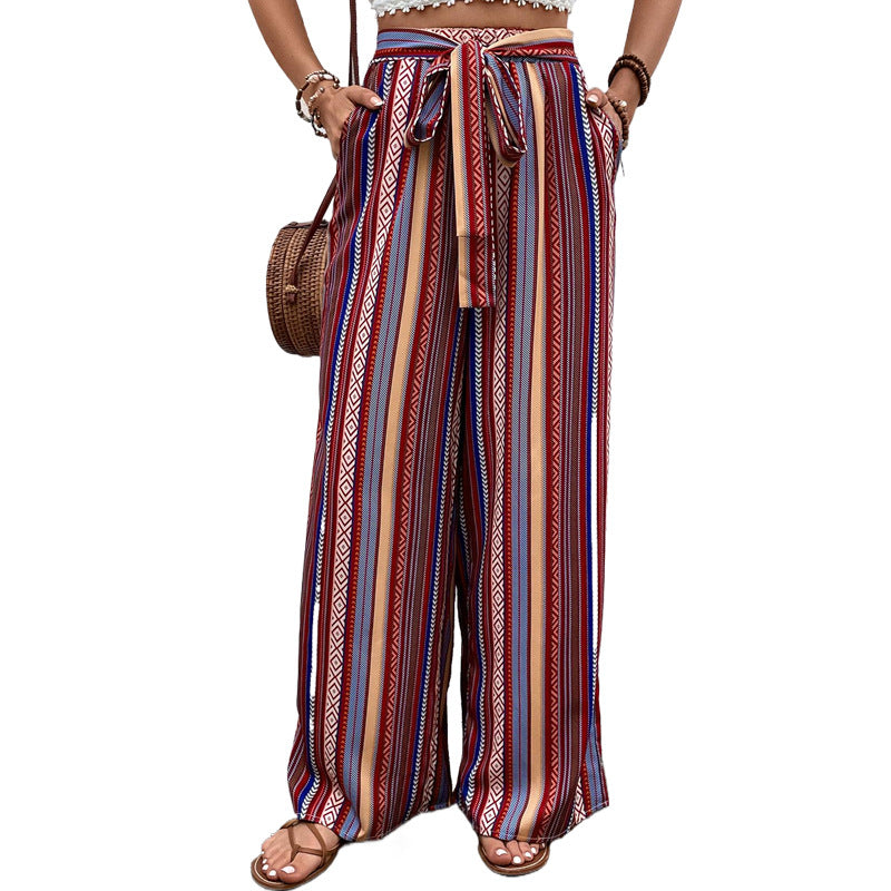 Damen Weite Sommerhose mit Gummizug Drune