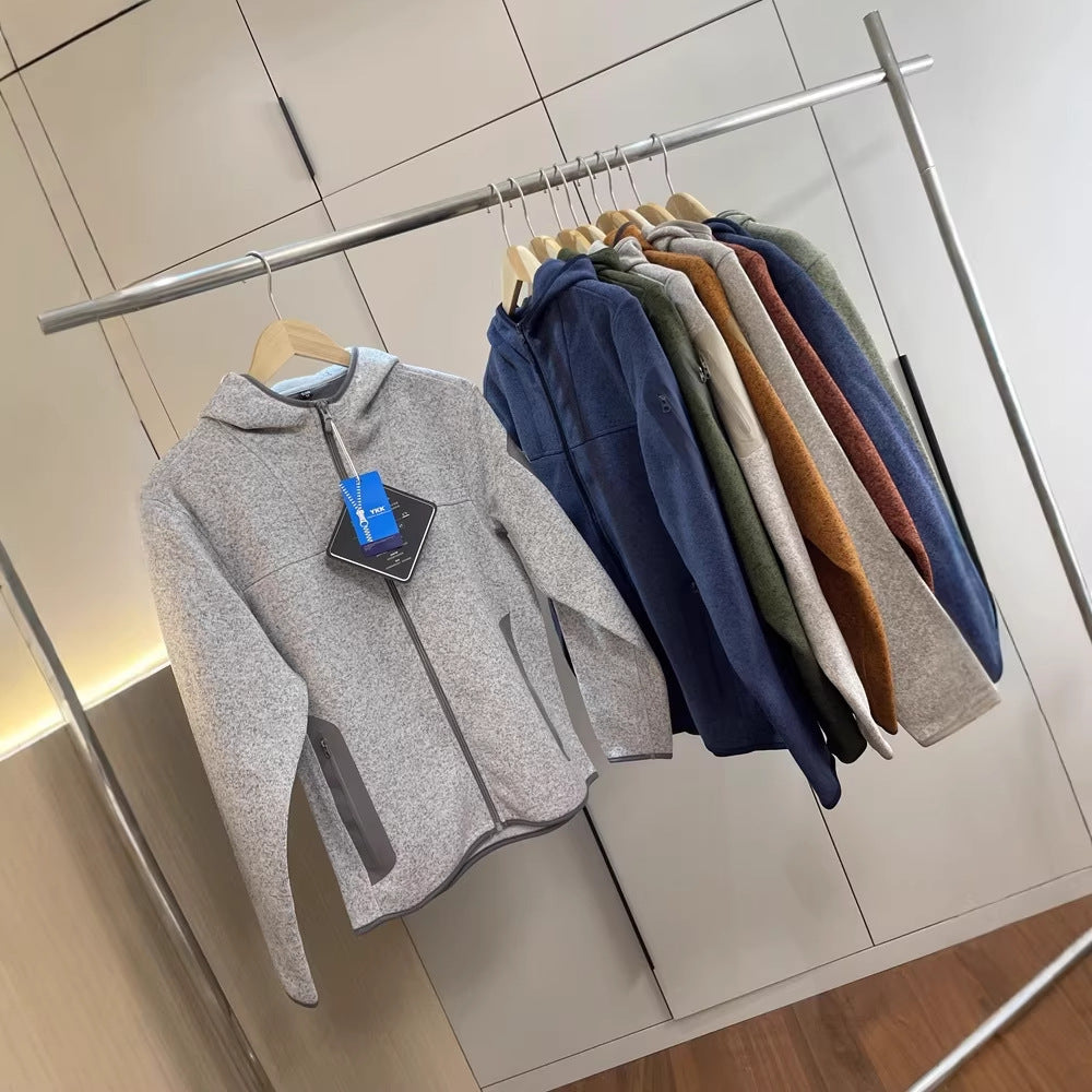 Damen Funktionsjacke mit atmungsaktiver Kapuze und seitlichen Reißverschlusstaschen Drune