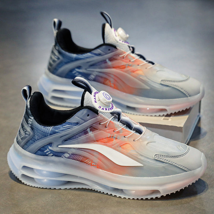 Unisex Transparente TPU-Sneaker mit sichtbarer Luftkammer und gradientem Mesh-Obermaterial Drune