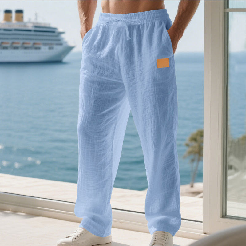 Herren Bequeme und luftige Sommerhose aus leichtem Leinenmaterial Drune