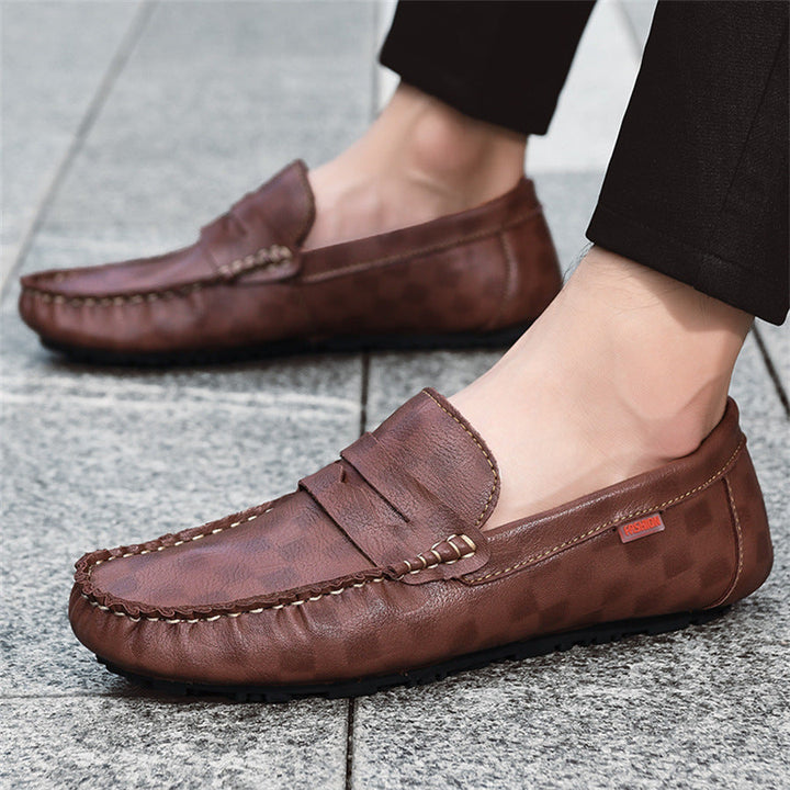 Herren Modische Mokassins mit handgenähtem Finish Drune