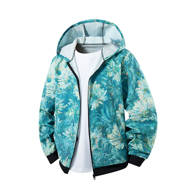 Damen Künstlerische Kapuzenjacke Drune