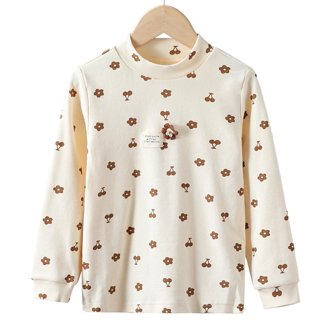 Mädchen Langarmshirt mit verspieltem Blüten- und Tierdesign Drune