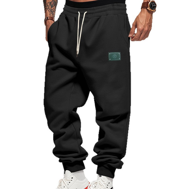Herren nan relaxed-fit Jogginghose mit elastischem Tunnelzug, gerippten Bündchen und seitlichen Eingrifftaschen Drune