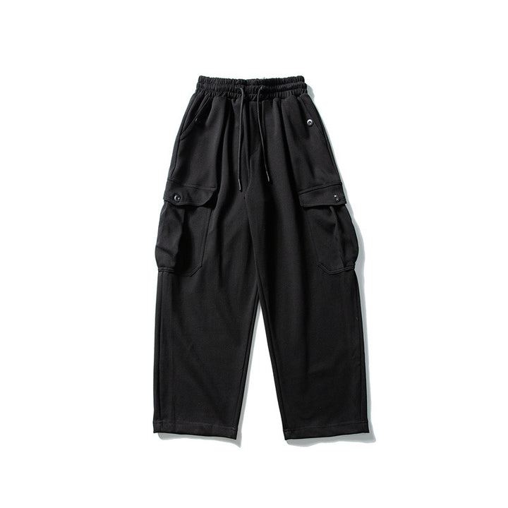 Herren Relaxed-Fleece-Cargohose mit elastischem Kordelbund und Utility-Taschen Drune