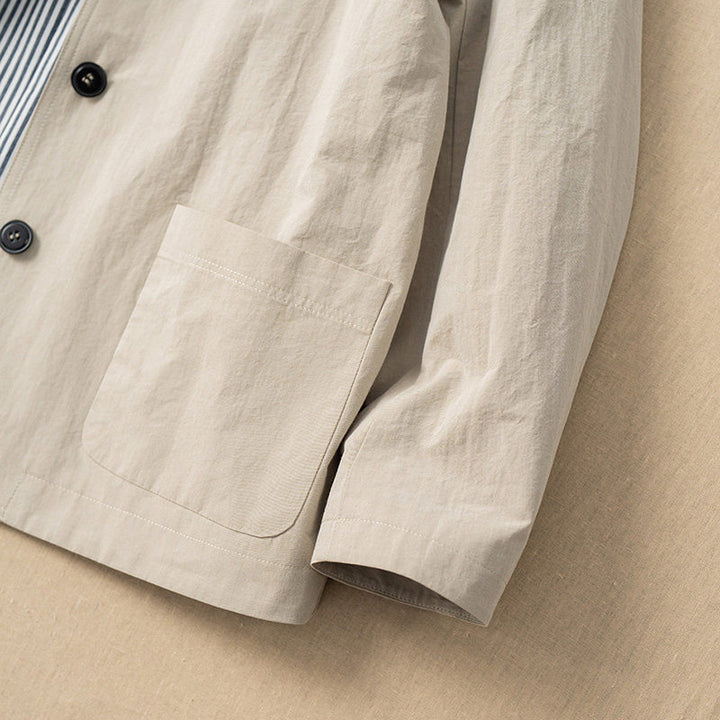 Damen Modische Übergangsjacke mit einzigartiger Knopfleiste Drune