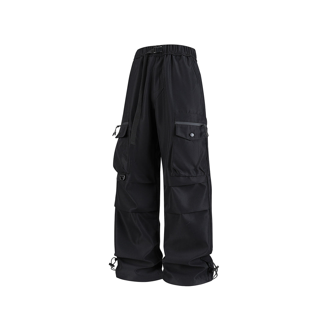 Herren Weite Utility-Cargohose mit Multifachtaschen, verstellbarem Saum und integriertem Gurt Drune