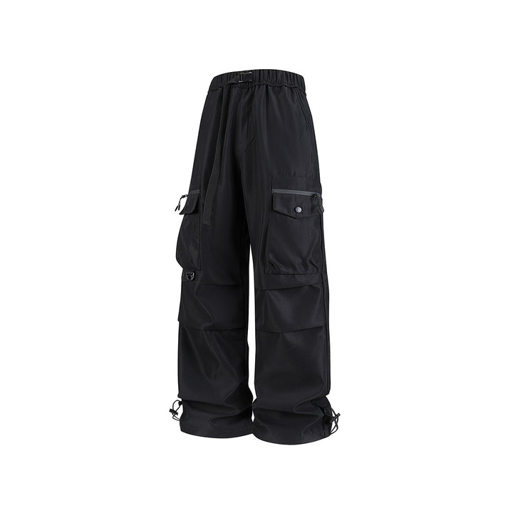 Herren Weite Utility-Cargohose mit Multifachtaschen, verstellbarem Saum und integriertem Gurt Drune