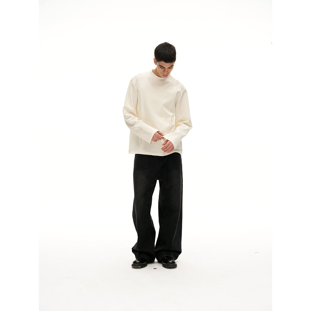 Unisex Oversize‑Sweatshirt mit Raglanärmeln und minimalistischen Teilungsnähten Drune