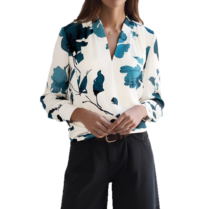 Damen Elegante Bluse mit floralem Muster Drune