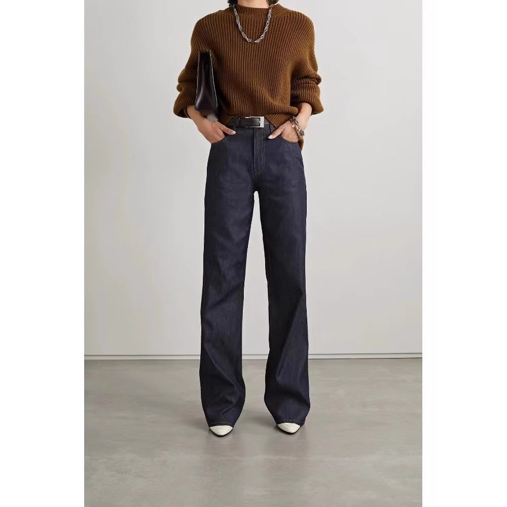 Damen Hoch geschnittene weite Jeans Drune