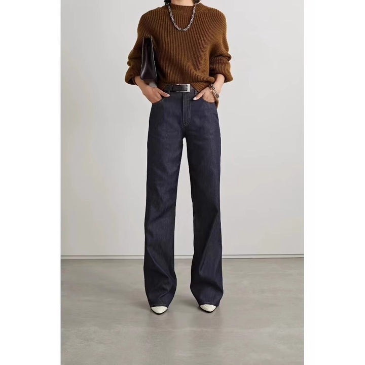 Damen Hoch geschnittene weite Jeans Drune