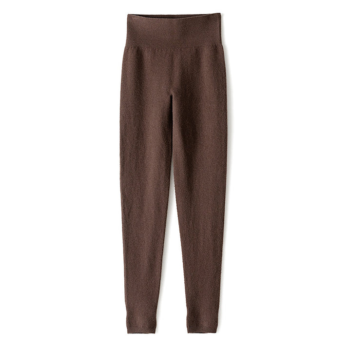Damen Hochtaillierte Feinstrick-Leggings mit nahtlosem Komfortbund Drune