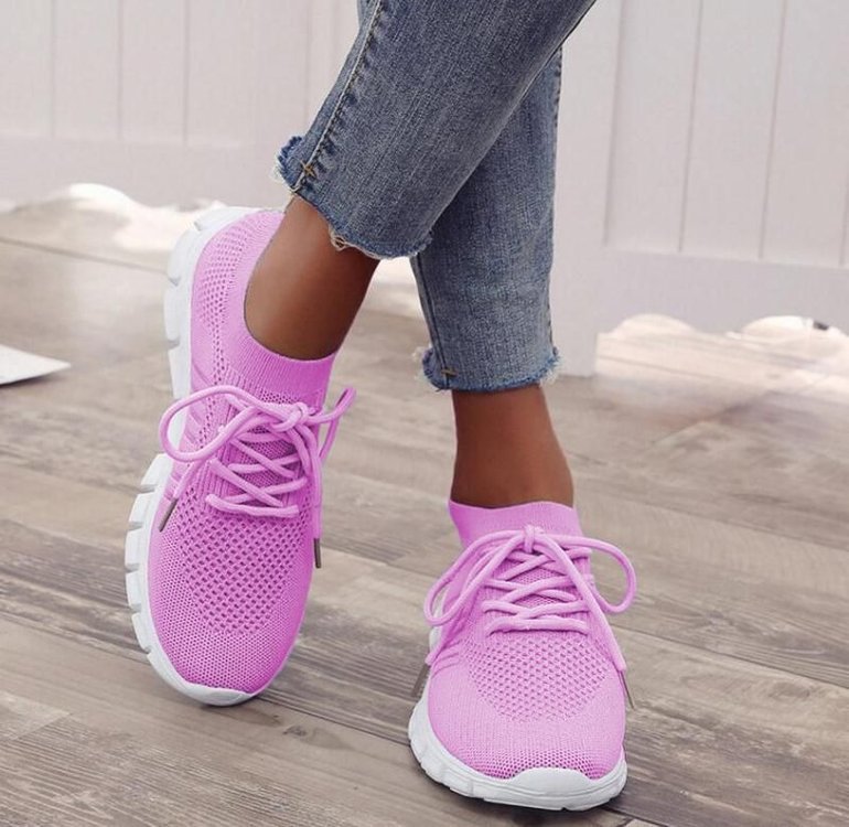 Damen Leichte Strick‑Sock‑Sneaker mit elastischem Schaft und flexibler Profilsohle Drune