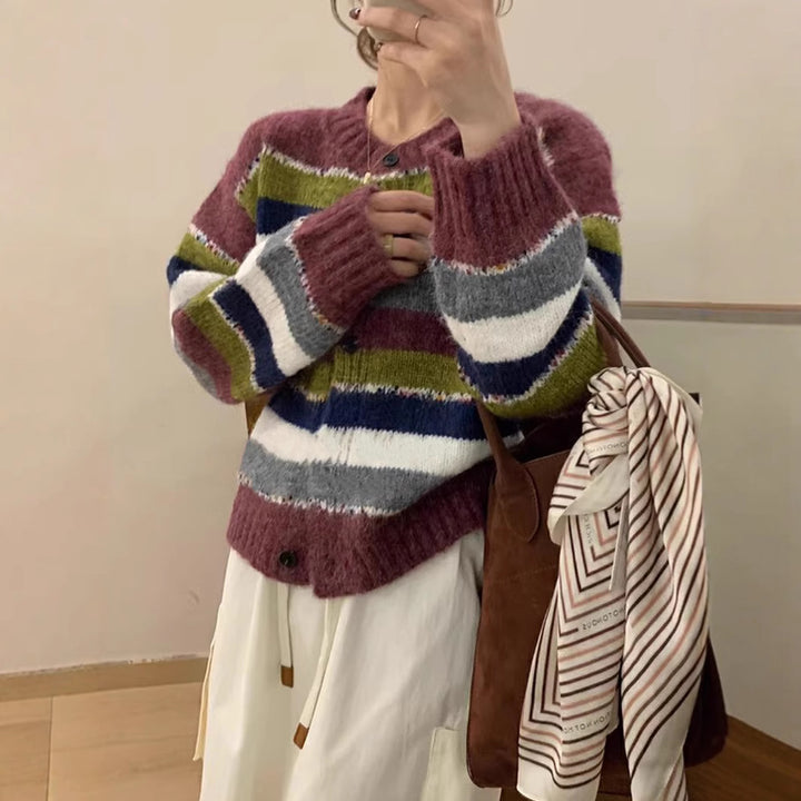 Damen modischer Strickcardigan Drune