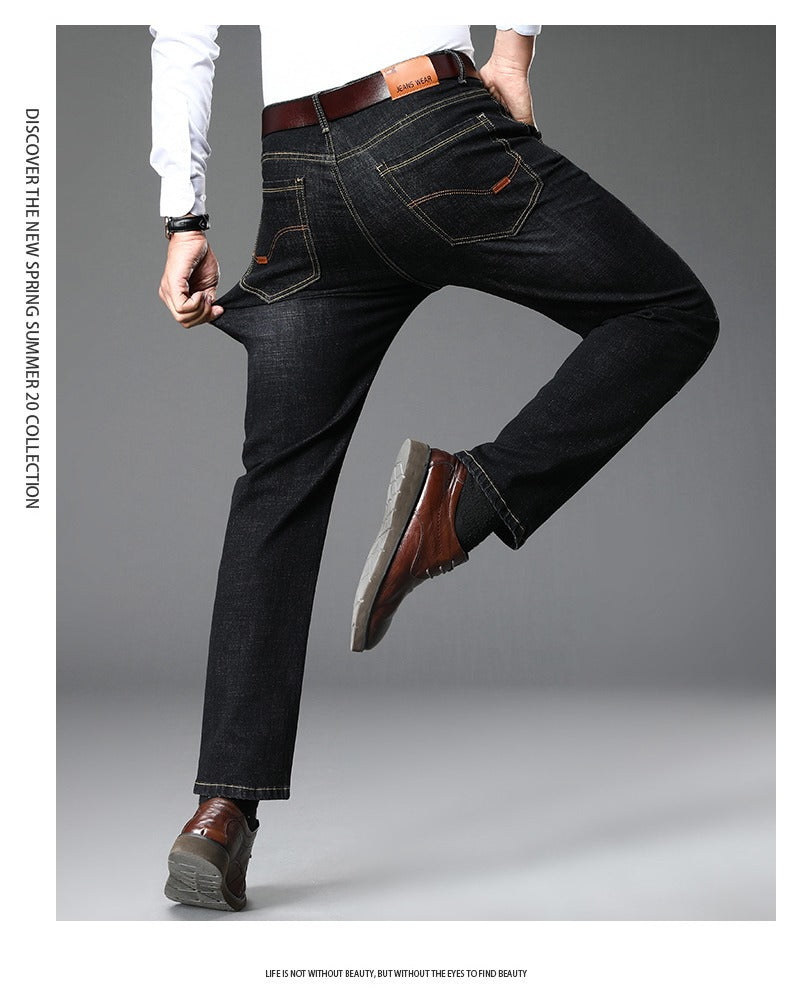 Herren klassische Jeans im lässigen Business-Stil mit besonders bequemer Passform Drune