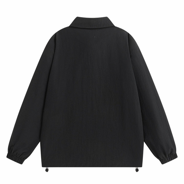 Herren Leichte Outdoor-Harringtonjacke mit Kontrastreißverschluss, Kordelzug & elastischen Bündchen Drune
