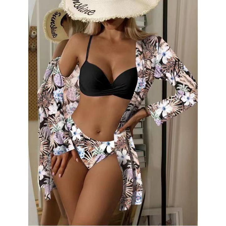 Damen Strandüberwurf-Set mit stylischem Druck Drune