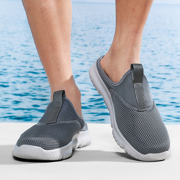 Damen nan leichte Schnelltrocknende Strand- und Pool-Slipper aus atmungsaktivem Wabenmesh mit flexibler profilierter Leichtsohle Drune