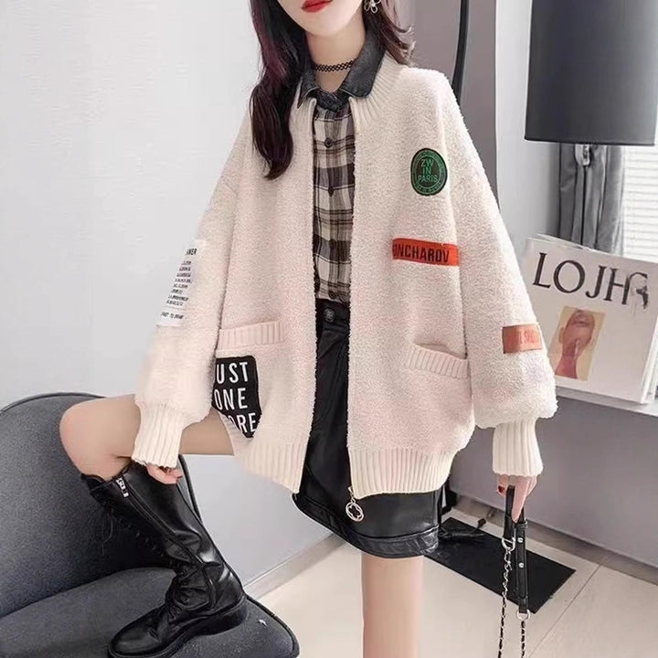 Damen Gemütlicher Oversized Cardigan Drune