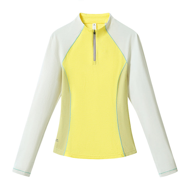 Damen Langärmeliges Funktions-Halbzipshirt mit Raglanärmeln und UV-Schutz Drune