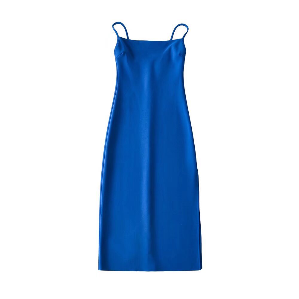 Damen langes Abendkleid mit elegantem Schlitz Drune
