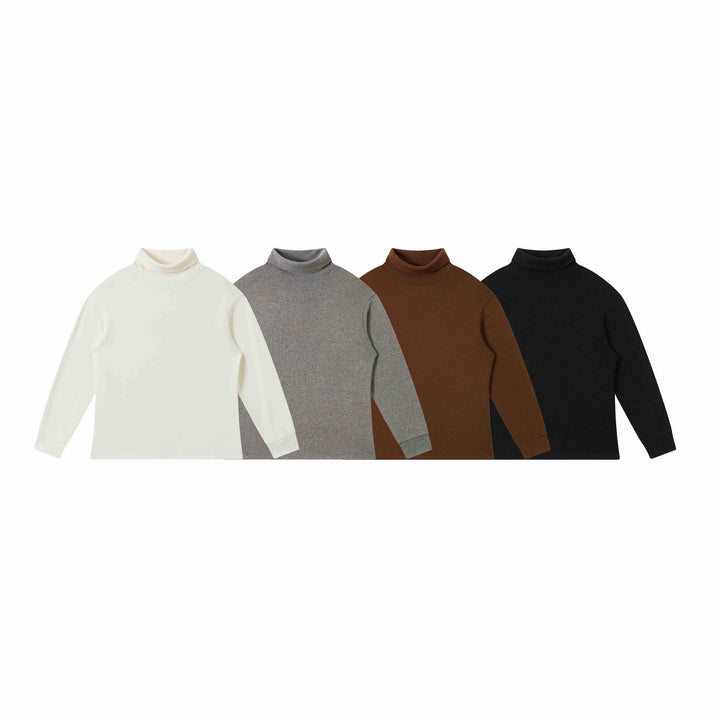 Damen Feinstrukturierter Rollkragen‑Sweater aus Baumwollmix mit Raglanärmeln Drune
