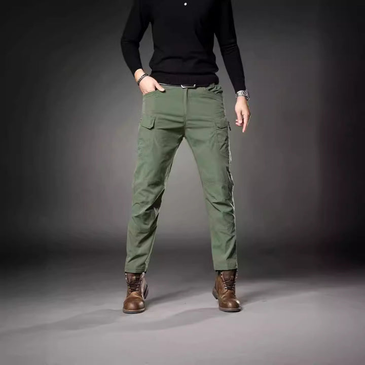 Herren Trekking‑Cargohose mit Knieverstärkung, multifunktionalen Taschen und geradem Schnitt Drune